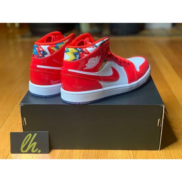 Size 13 Air Jordan 1 Mid "Barcelona Sweater" - Picture 4 of 5